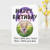 Benutzerdefiniertes Foto von Ihrer walisischen Cor Karte (Gelbe Blume)