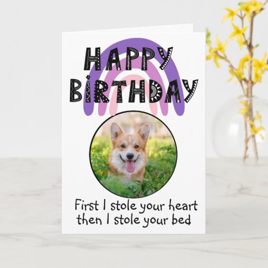 Benutzerdefiniertes Foto von Ihrer walisischen Cor Karte (Gelbe Blume)