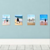 Benutzerdefiniertes Foto Wall Art Set Ihre Fotos u (Holzboden)