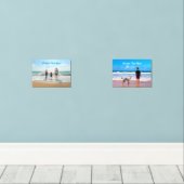 Benutzerdefiniertes Foto Wall Art Set mit Text (Holzboden)