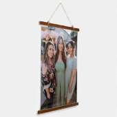 Benutzerdefiniertes Foto Wandteppich Mit Holzrahmen (Gewinkelt)