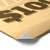 Benutzerdefiniertes Foto Wanted Dead or Alive Vint Poster (Ecke)