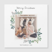 Benutzerdefiniertes Foto Weihnachts-Kartenmagazin Magnetkarte (Vorderseite)