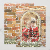 Benutzerdefiniertes Foto Weihnachtsfenster Feiertagskarte (Vorne/Hinten)