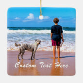 Benutzerdefiniertes Foto Weihnachtsschmuck Ihre Fo (Rückseite)