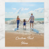 Benutzerdefiniertes Foto Weinetikett Ihren Lieblin (Einzelnes Label)