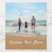 Benutzerdefiniertes Foto Weinetikett mit Ihren Fot (Einzelnes Label)