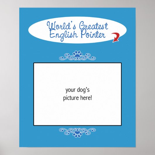 Benutzerdefiniertes Foto! Weltbester englischer Po Poster (Vorne)