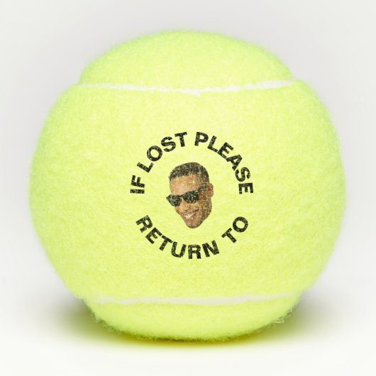 Benutzerdefiniertes Foto, wenn Sie verloren haben, Tennisbälle (Vorderseite)