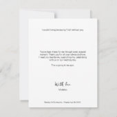 Benutzerdefiniertes Foto Werden Sie mein Vorschlag Einladung (Rückseite)