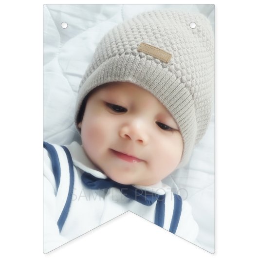 Benutzerdefiniertes Foto Wimpelkette (Zweite Fahne)