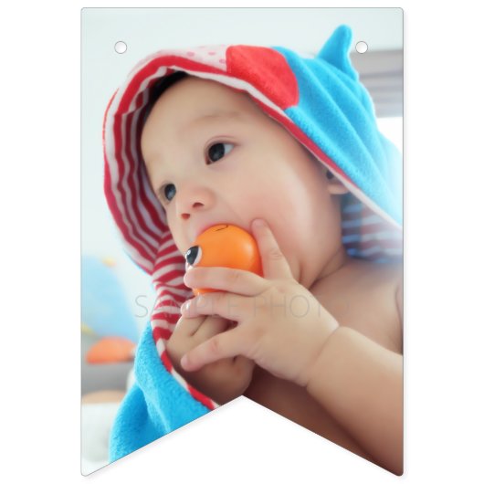 Benutzerdefiniertes Foto Wimpelkette (Erste Fahne)