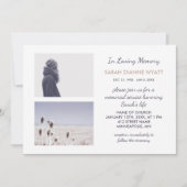 Benutzerdefiniertes Foto | Wintererinnerungsdienst Einladung (Vorderseite)