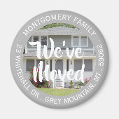 Benutzerdefiniertes Foto Wir haben den Adresswechs Magnet (Vorne)