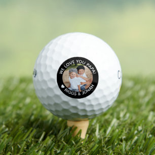 Benutzerdefiniertes Foto Wir lieben dich Papa Vate Golfball