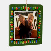 Benutzerdefiniertes Foto Xmas Leuchten Rückmeldung Keramikornament (Rechts)