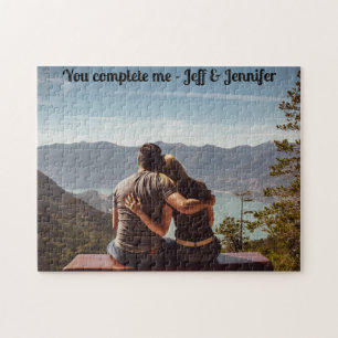 Benutzerdefiniertes Foto "You Complete Me" Puzzle