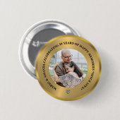 Benutzerdefiniertes Foto zum 50. Hochzeitstag Button (Vorne & Hinten)