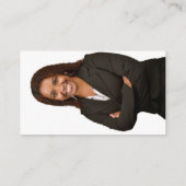 Benutzerdefiniertes Foto Zurück Beruflich rosa Gli Visitenkarte (Rückseite)