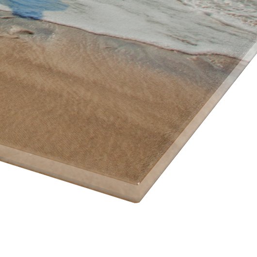 Benutzerdefiniertes Foto-Zuschnitt mit Text Schneidebrett (Ecke)