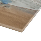 Benutzerdefiniertes Foto-Zuschnitt mit Text Schneidebrett (Ecke)