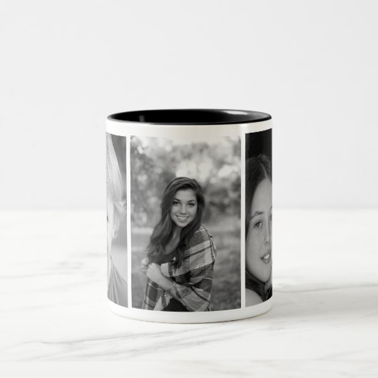 Benutzerdefiniertes Foto Zweifarbige Tasse (Mittel)