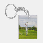 Benutzerdefiniertes Foto zweiseitig Personalisiert Schlüsselanhänger (Vorderseite links)