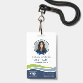Benutzerdefiniertes Fotoausweisabzeichen mit 3 far Ausweis (Vorderseite mit Lanyard)