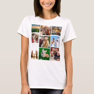 Benutzerdefiniertes Fotocollage-Shirt, benutzerdef T-Shirt