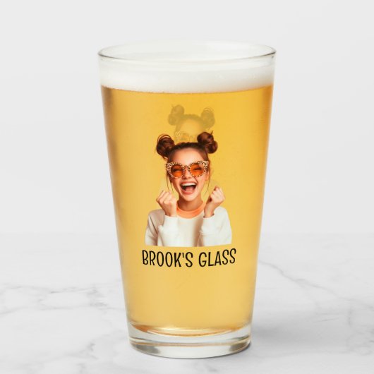 Benutzerdefiniertes Fotogeschenk Glas (Vorne (Gefüllt))