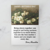 Benutzerdefiniertes Fotomodell für Schwestermütter Karte (Innenseite)