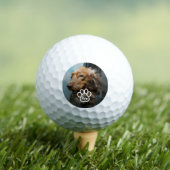 Benutzerdefiniertes Fotoporträt-Monogramm für Haus Golfball (Insitu T-Shirt)