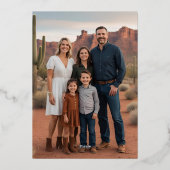 Benutzerdefiniertes Foulfeskartentafel bearbeitet Folien Feiertagskarte (Rückseite)