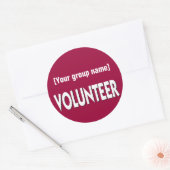 Benutzerdefiniertes Freiwilligenprogramm Runder Aufkleber (Umschlag)