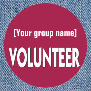 Benutzerdefiniertes Freiwilligenprogramm Runder Aufkleber