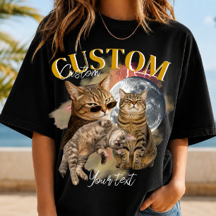 Benutzerdefiniertes Freundinnen-Gesicht Bootleg Ra T-Shirt