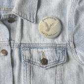 Benutzerdefiniertes Friedens-Tauben-Button-Design. Button (Beispiel)