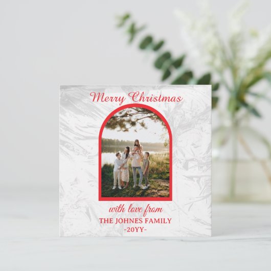 Benutzerdefiniertes Frohe Weihnachten Foto (Stehend Vorderseite)