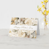 Benutzerdefiniertes Frohes Muttertag-Vanille-Crem- Karte (Gelbe Blume)