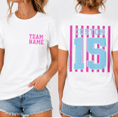 Benutzerdefiniertes Front-Back-Team-Name-Nummer-Sp T-Shirt