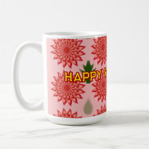 Benutzerdefiniertes Frühlingsblumen-Frauen-Tag-Mus Kaffeetasse