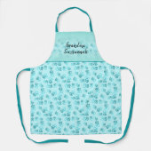 Benutzerdefiniertes Fun Green Link Herzmuster Schürze (Vorderseite)