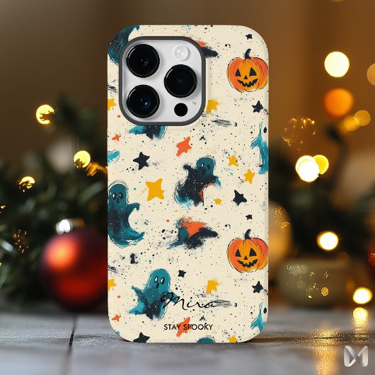 Benutzerdefiniertes Fun Halloween mit Name und Zit Case-Mate iPhone Hülle