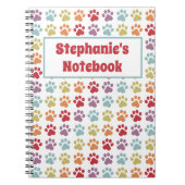 Benutzerdefiniertes Fun Weißes Regenbogenfarbenmus Notizblock (Vorderseite)