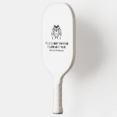 Benutzerdefiniertes Fundraiser-Logo, QR-Code, Wohl Pickleball Schläger (Links)