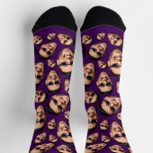 Benutzerdefiniertes Funny Face Foto All Over Print Socken (Oben)