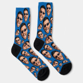 Benutzerdefiniertes Funny Funny Funny Foto überall Socken (Rechts)