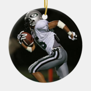 Benutzerdefiniertes Fußball-Foto-Sport Keramik Ornament