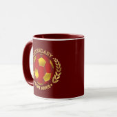 Benutzerdefiniertes Fußball-Logo für Männer Tasse (Vorderseite Links)