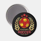 Benutzerdefiniertes Fußball-Logo Magnet (Vorderseite/Rückseite)